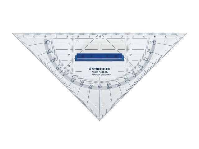 Geodriehoek Mars 568 160 mm acryl