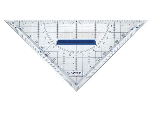 Geodriehoek Mars 568 220 mm acryl