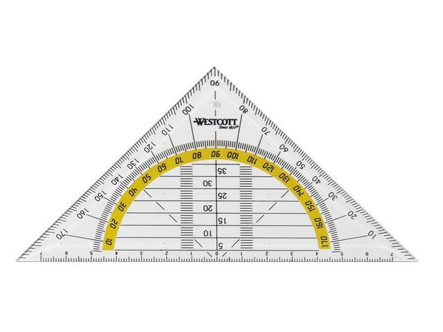 Geodriehoek Westcott 140mm BTS