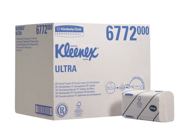 Handdoek Kleenex 2L 21,5x41,5cm wt/30x94