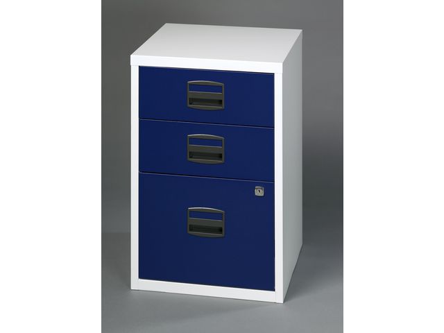 Hangmappenkast 2xA6 1xA4 grijs blauw