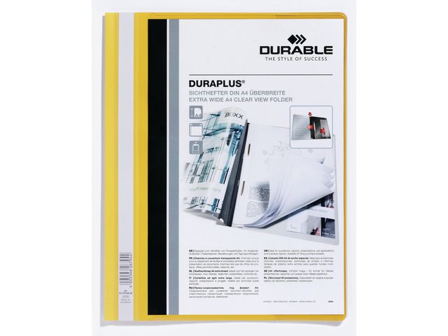 Hechtmap Durable A4 Duraplus geel/ds 25