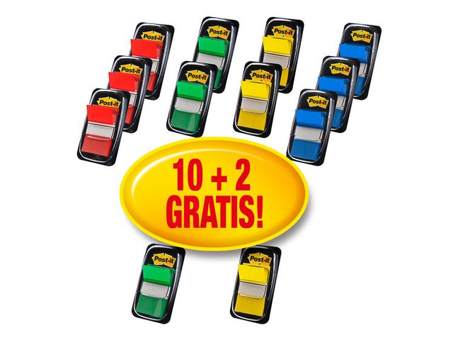 Index Post-It value pack+2 gratis ass/12