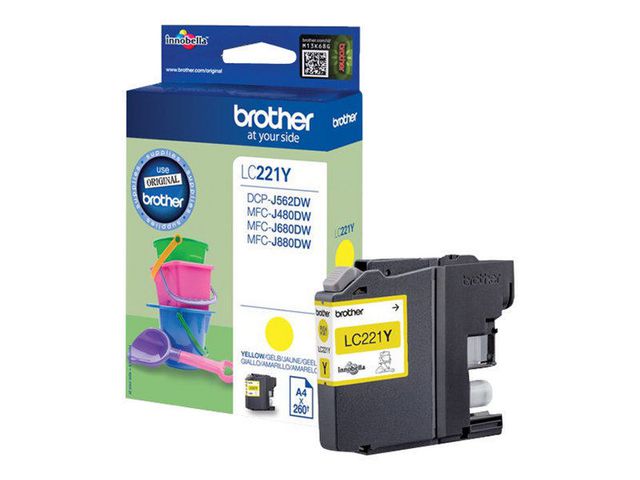 Inkjet Brother Lc221 geel