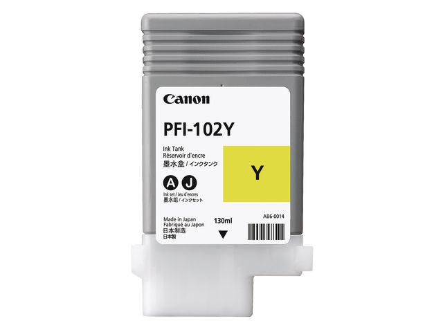 Inkjet Canon PFI-102Y geel