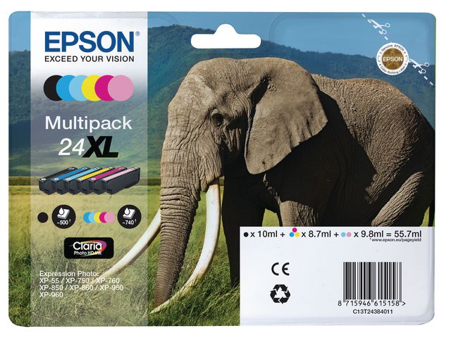 Inkjet Epson 24XL multi BCMY/LC/LM/pak 6