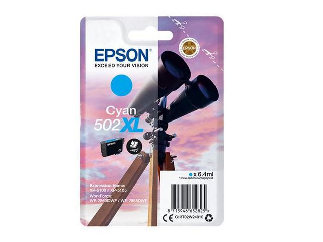 Inkjet Epson C13T02W2 502XL cyaan