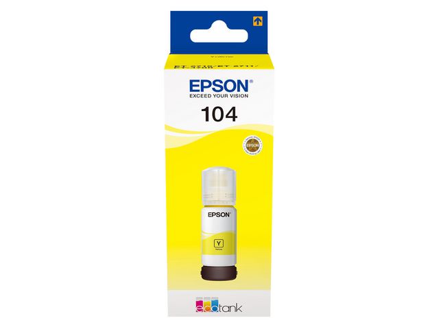 Inkjet Epson EcoTank 104 70 ml geel