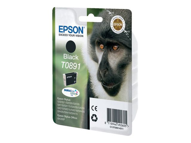 Inkjet Epson T0891 5,8ml zwart