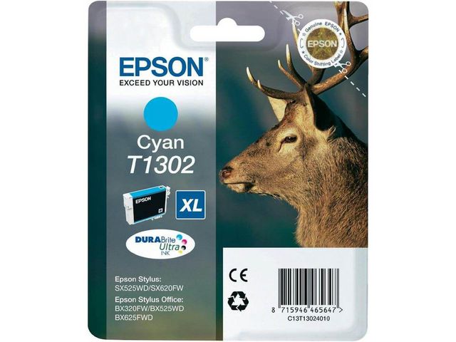 Inkjet Epson T13024012 Cyaan