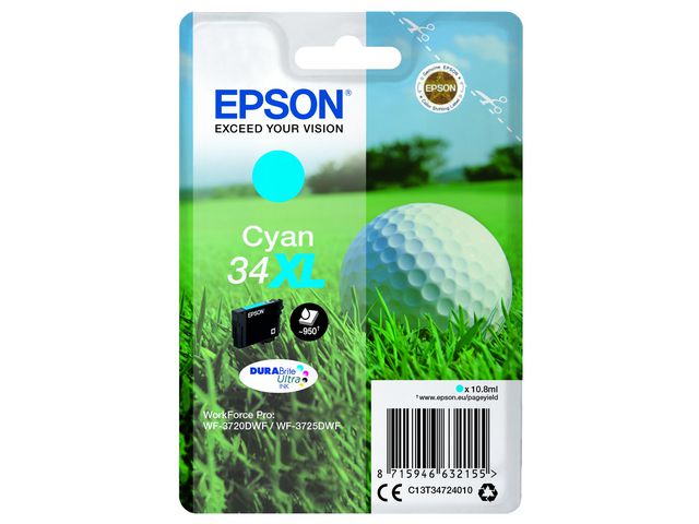 Inkjet Epson T34724010 cyaan(34Xl)