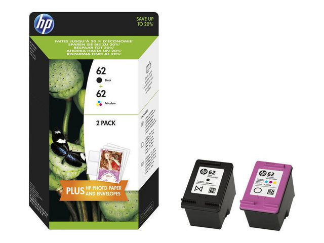 Inkjet HP N9J71AE 62 ZW/C/M/G/pak 2