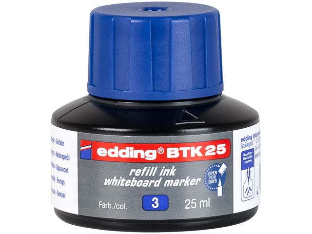 Inkt Edding boardm BTK-25 blauw 25ml