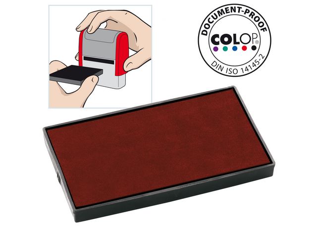 Inktkussen Colop E/60 rood/pak 2