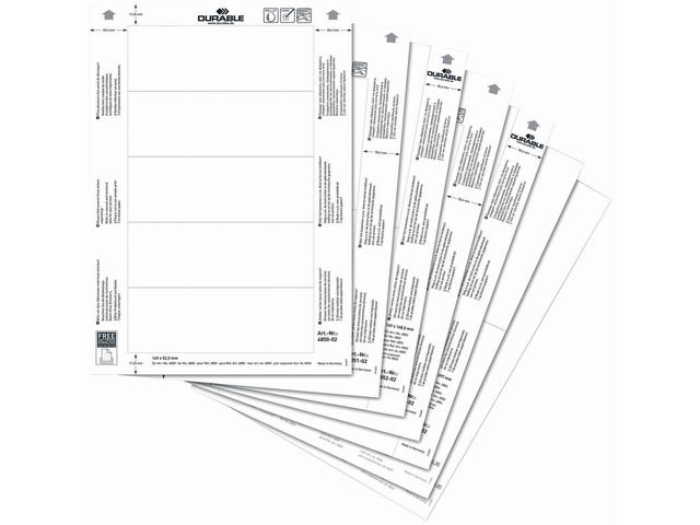 Insteekkaart Durable 4851 149x105/pk 20