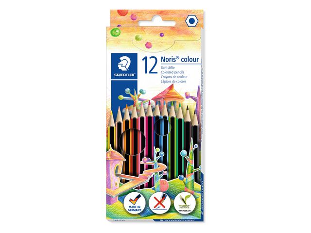 Kleurpotlood Staedtler Noris ass/pk12