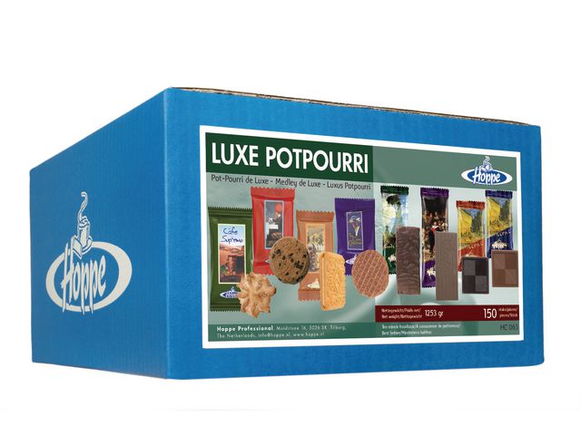 Koekjes Hoppe luxe potpourri/doos 150