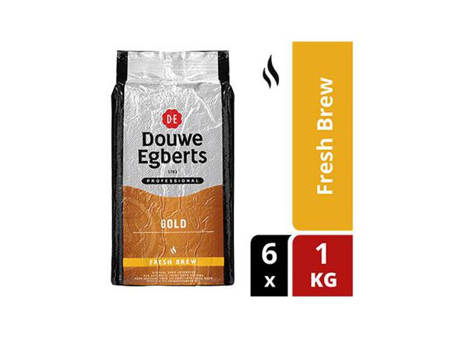 Koffie DE freshbrew gold/pk6x1000g