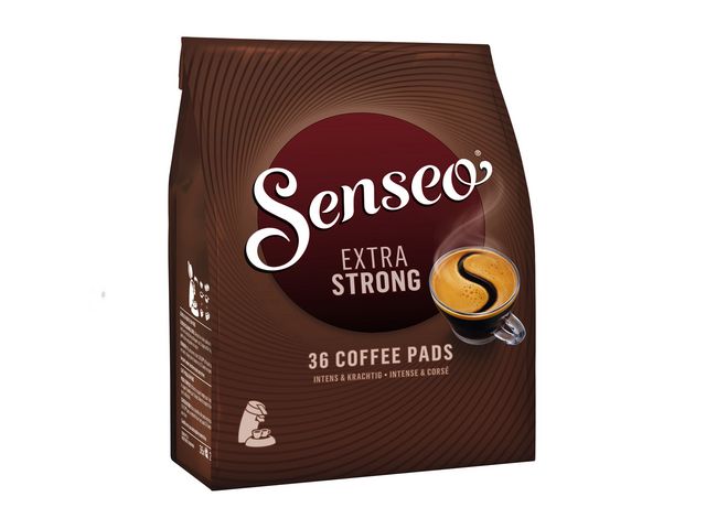 Koffie DE Senseo extra strong/pak 36