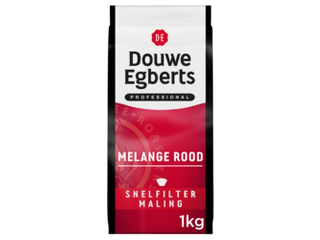 Koffie DE snelfiltermaling rood/pk 1000g