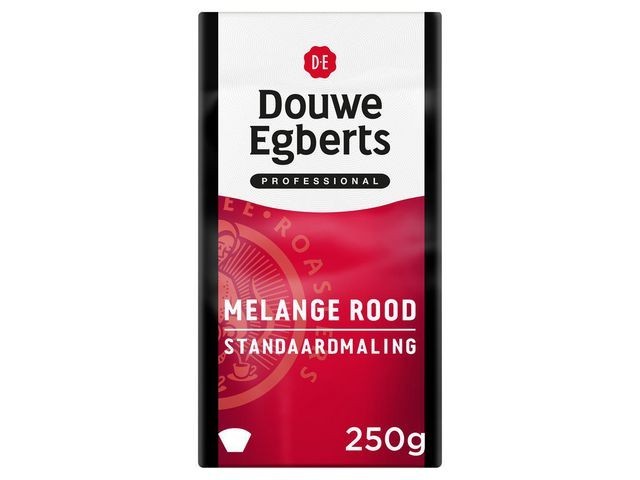 Koffie DE standaardmaling rood/pk 250g