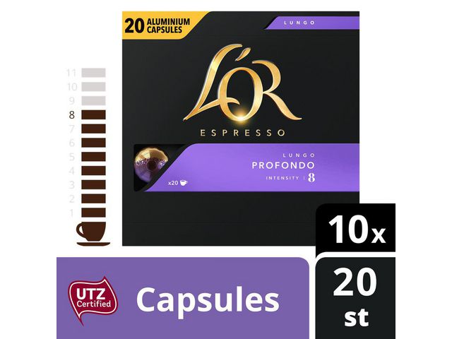 Koffie L OR Espr. Lungo Profondo 8/pk 20