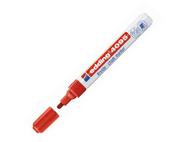 Krijtmarker edding 4095 2-3mm rood