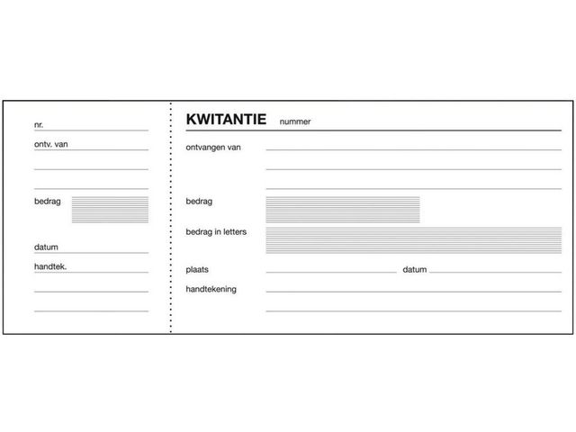 kwitantieboekje Sigel 84x205 100 bl/wr5