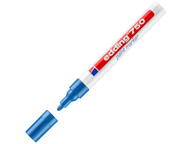 Lakmarker edding 750 2-4 mm blauw/ds 10