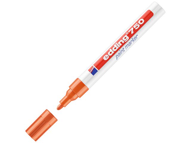 Lakmarker edding 750 2-4 mm oranje/ds 10