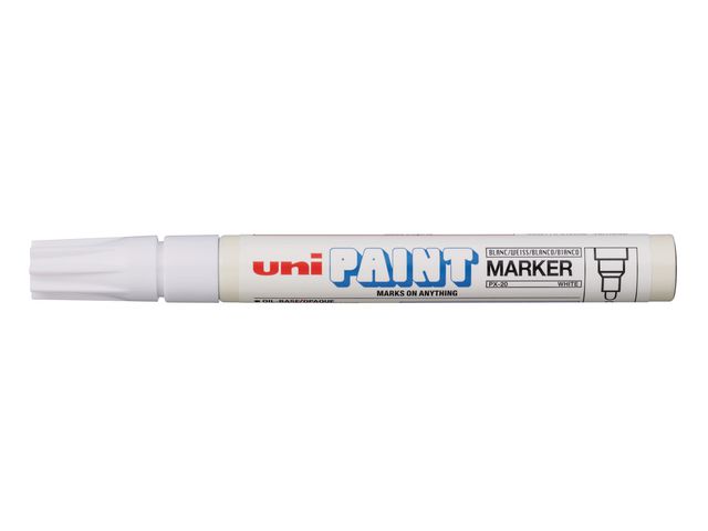 Lakmarker Uni PX20 2,2-2,8mm wit/ds 12