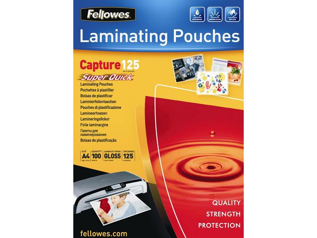 Lamineerhoes Fellowes A4 125m SupQ/Pk100