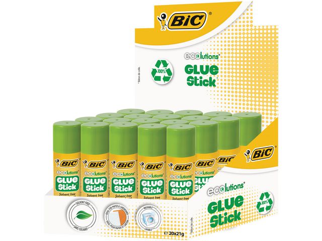 Lijmstift BIC 21gram/pk20