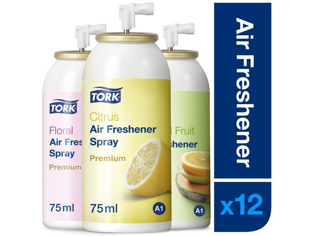 Luchtverfrisser Tork A1 75ml assorti/4x3