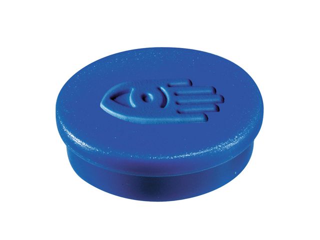 Magneet Lega rond 20 mm blauw/pak 10