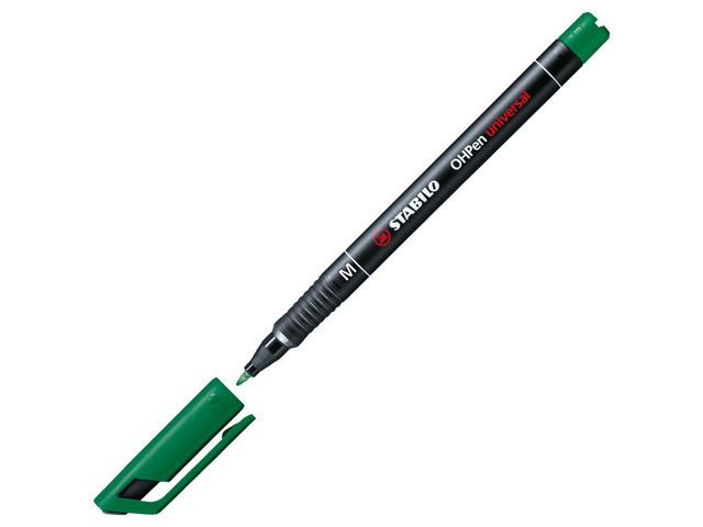 Marker OHP Stabilo 843 groen/pk10