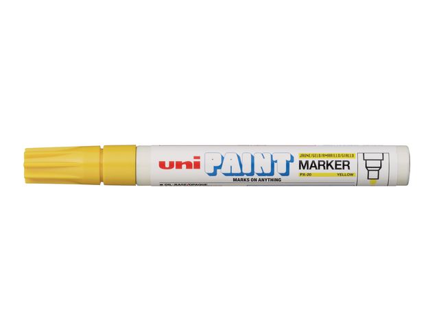 Marker Unipaint px-20 geel / doos 12