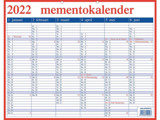 Mementoplaat Aurora 330x420mm nederlands