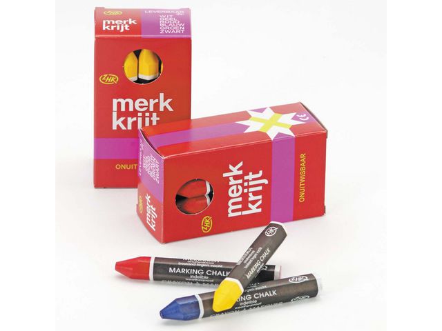 Merkkrijt ZHK rood/doos 12