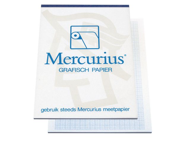 Millimeterpapier A4 blauw/blok 50v