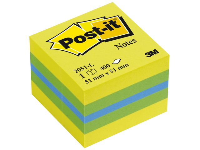 Notitieblok Post-It 51x51 citroen/bl400v