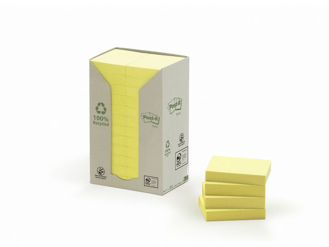 Notitieblok Post-it rec 38x51 gl/pak 24