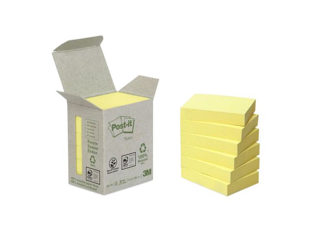 Notitieblok Post-it rec 38x51 gl/pk6