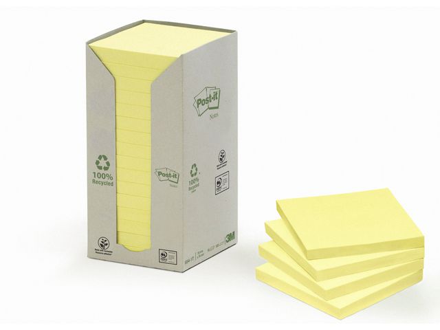 Notitieblok Post-it rec 76x76 gl/pak 16