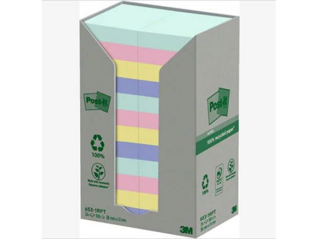 Notitieblok Recycled 38x51/pk24