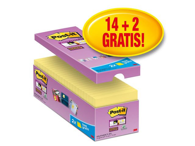 Notitieblok SuperSticky 76x76 kan.gl/p16