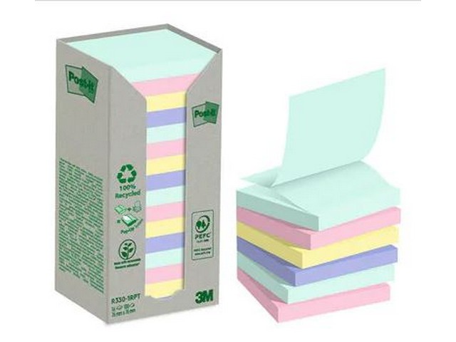 Notitieblok z-note Recycled 76x76/pk16