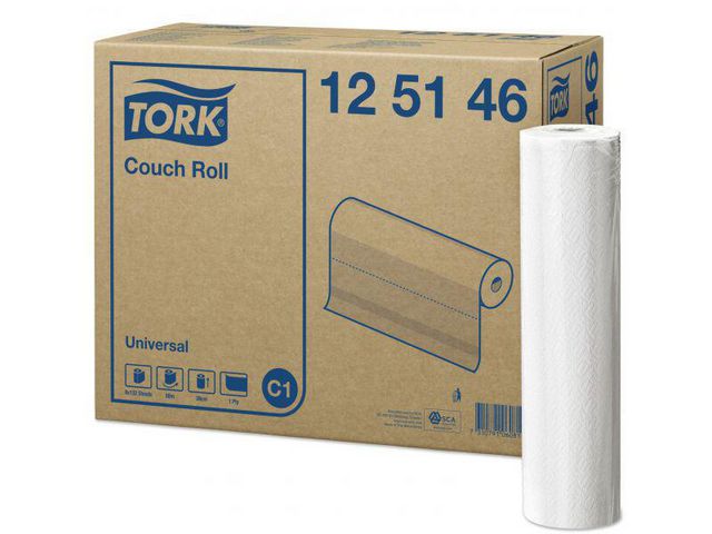 Onderzoekstafelrol Tork 1L 39cm wt/bx8