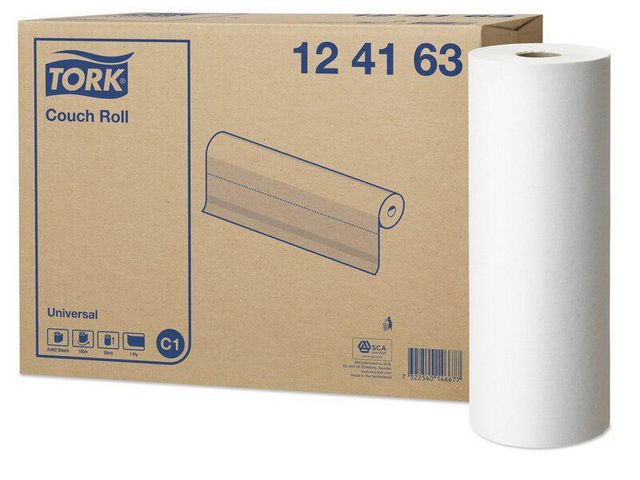 Onderzoekstafelrol Tork 1L 49,5cm wt/pk2