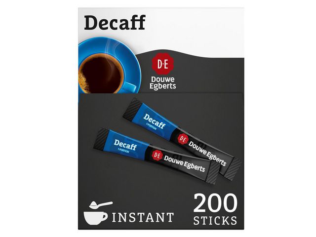 Oploskoffie Decafe stick/doos 200